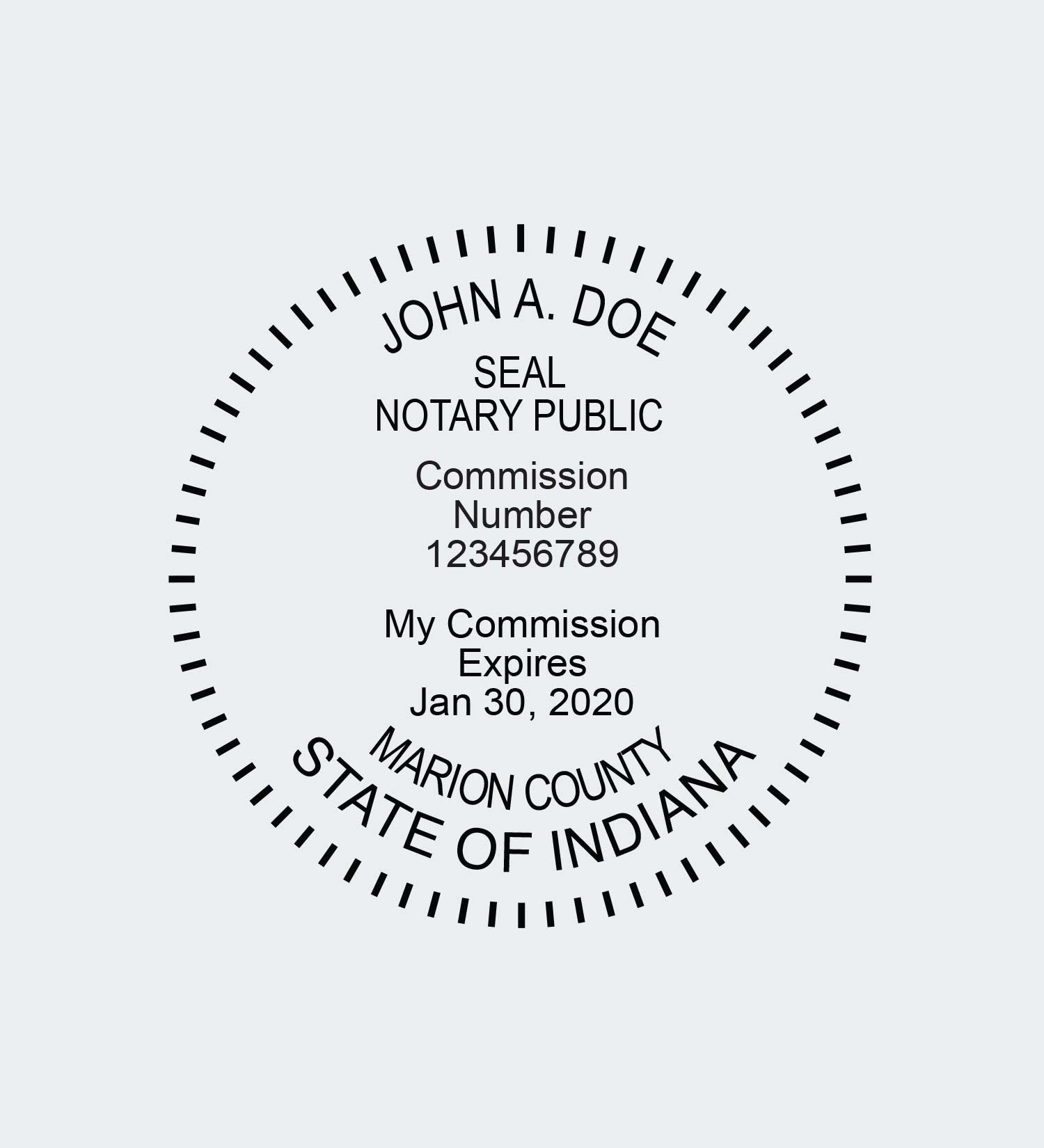 Indiana Notary Seals NNA